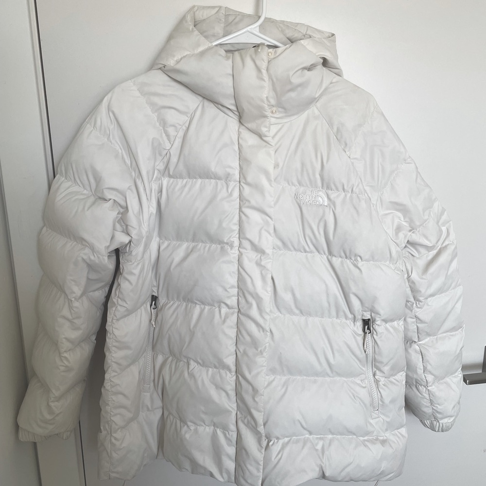 North Face Puffer Jacket White Womens XL